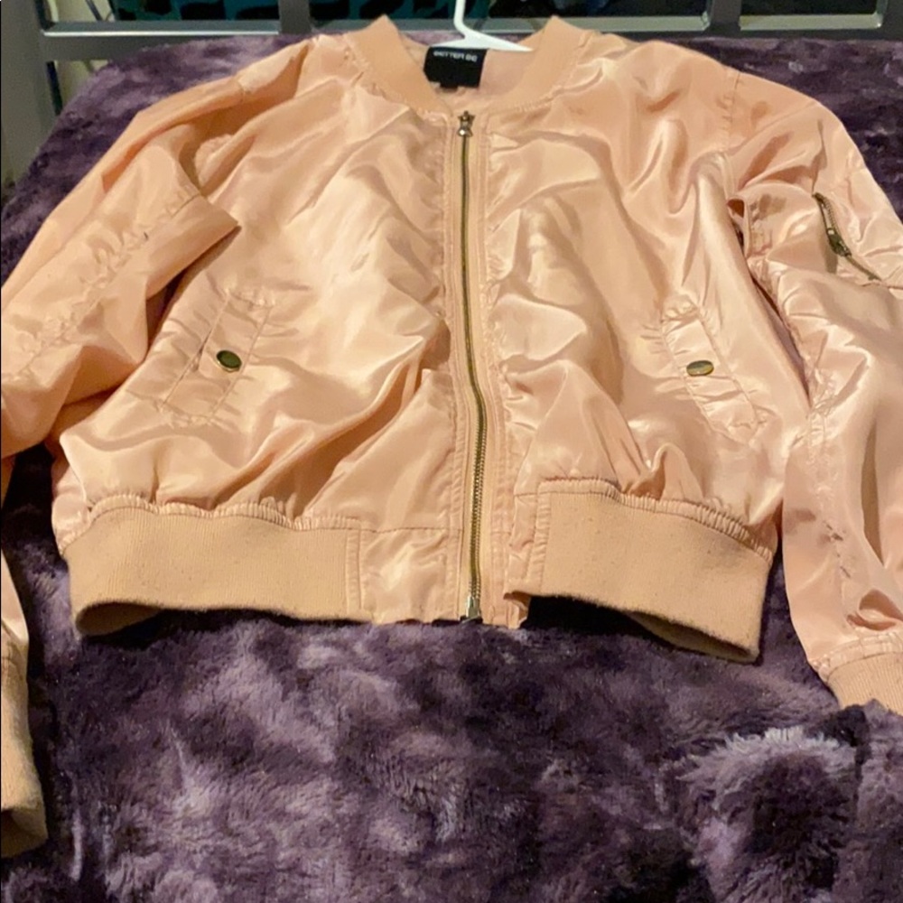 light pink jacket